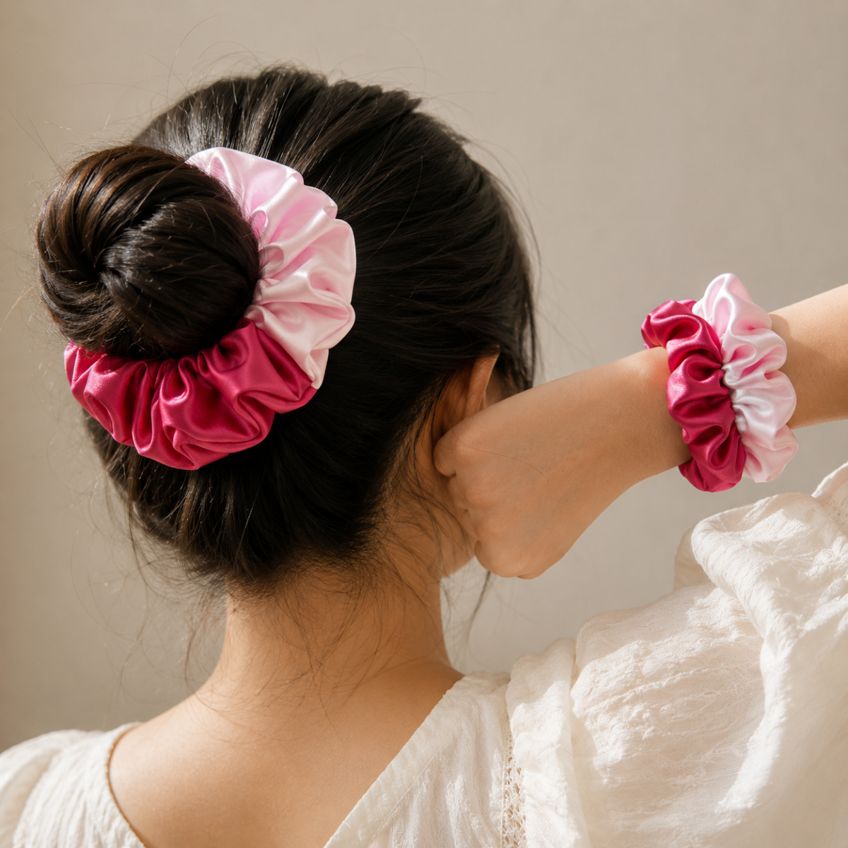 Dual Colour Scrunchie